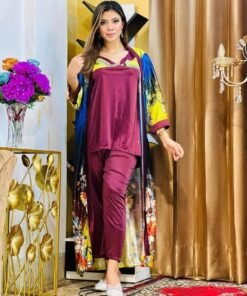 Alternative view of Luxury Nightwear – 3 Part Print